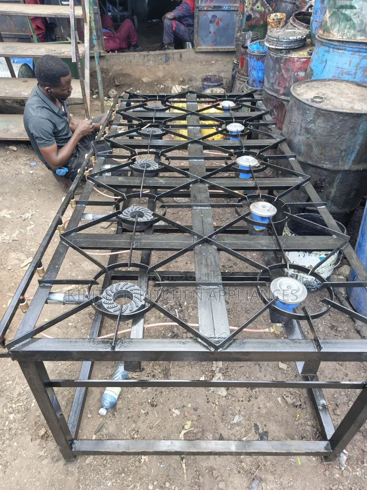 Mild Steel 10-Burner Cooker