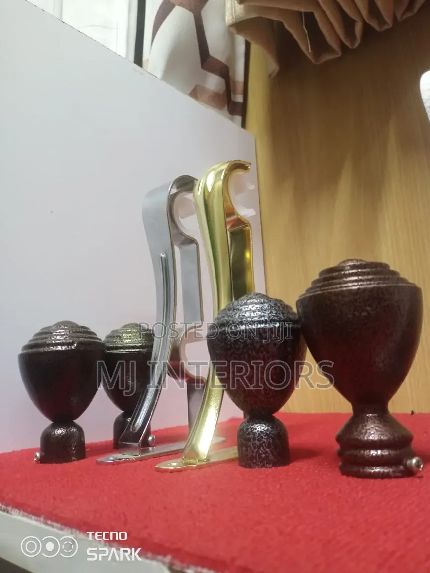 Curtain Rod End Flowers Caps