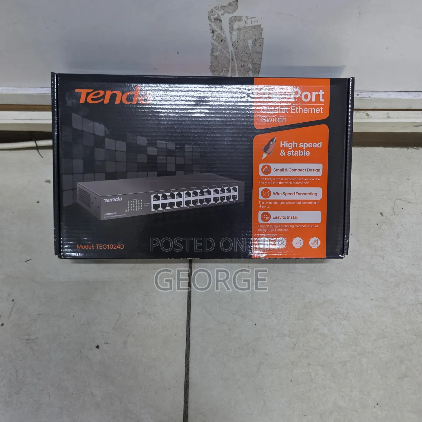 24 Port Gigabit Ethernet Switch Tenda Teg1024d