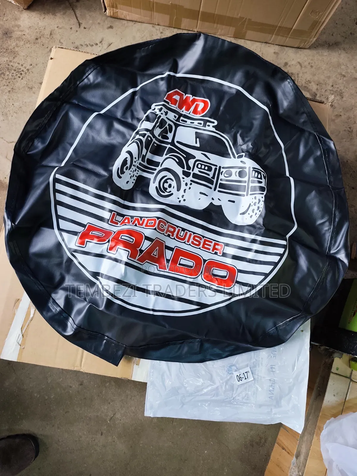 Leather Spare Tire Cover Toyota Landcruiser Prado 16"/17"/18"