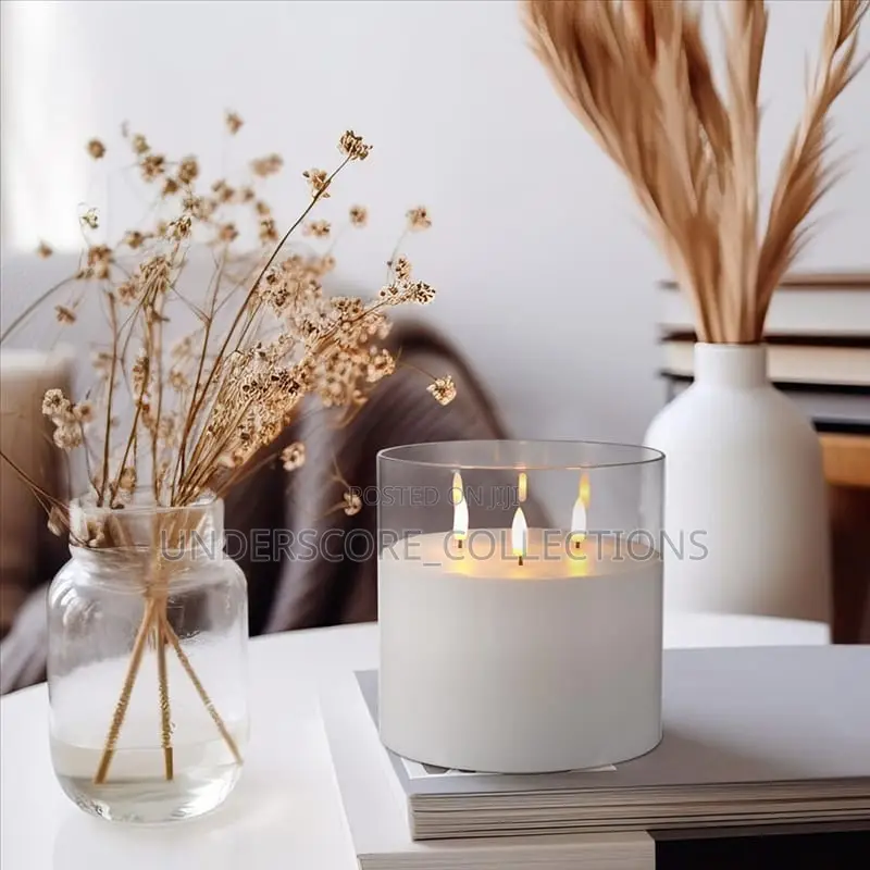 Extra Large Flameless Glass Candles