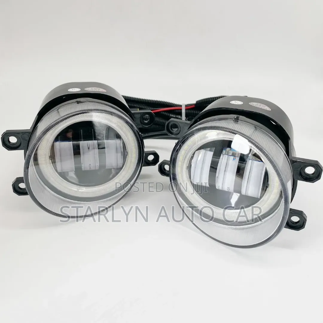 Universal 3-in-1 Led Fog Lights With DRL Angel Eye Ring