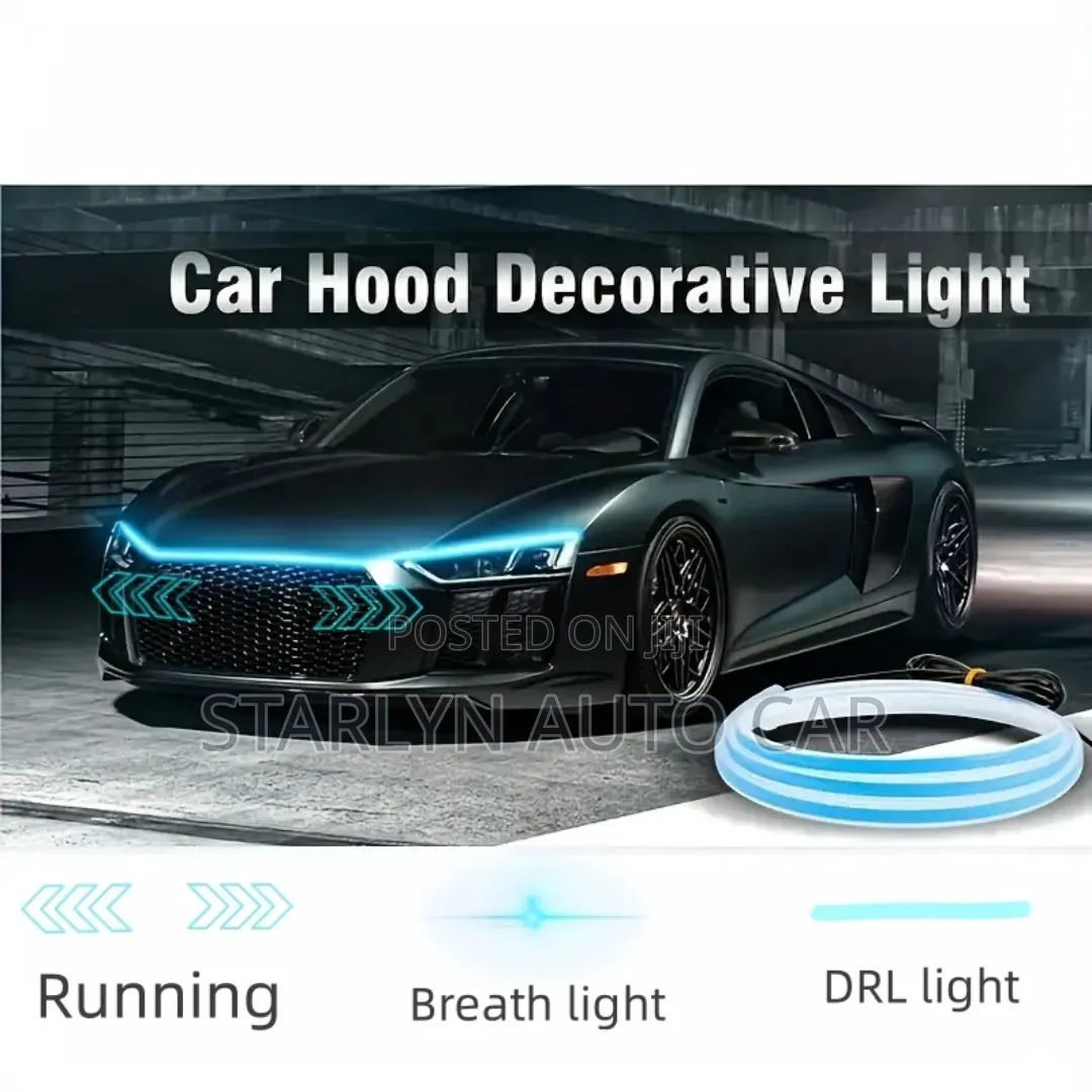 Dynamic Led Car Bonnet DRL Light Strip – Universal Fit