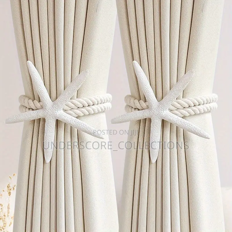 Adjustable Boho Curtain Tiebacks, Handwoven (Pair)