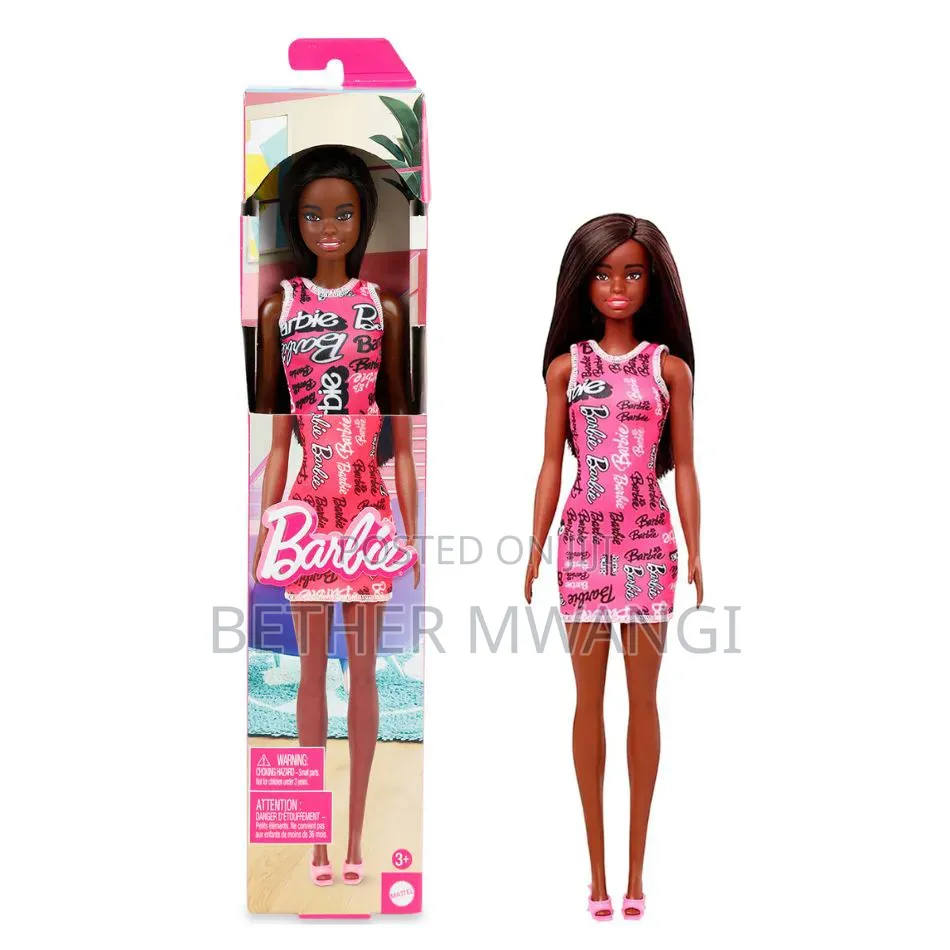 Original Barbie Fashion Doll With Staight Black Hair