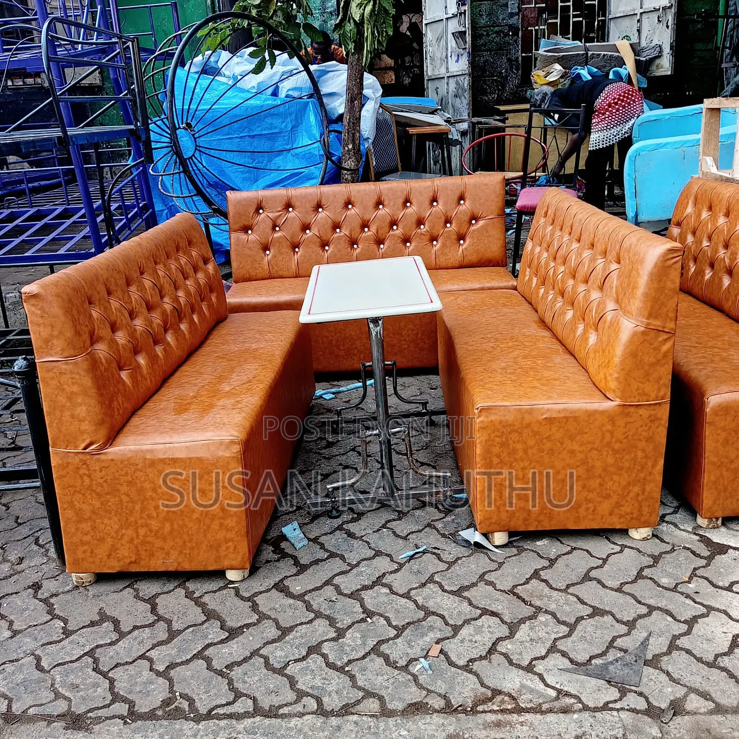 Well Polished Restaurant Lounge Couch Set