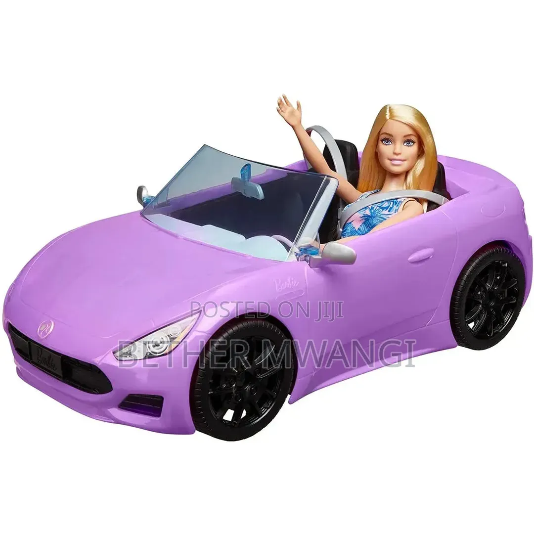 Barbie Convertible Car With Doll