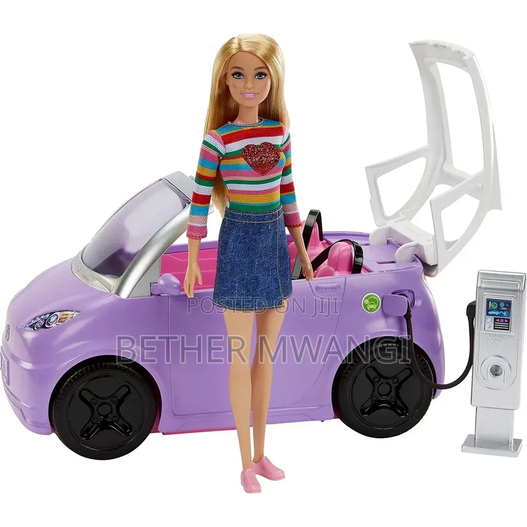 Barbie Electric Vehicle With Charging Station