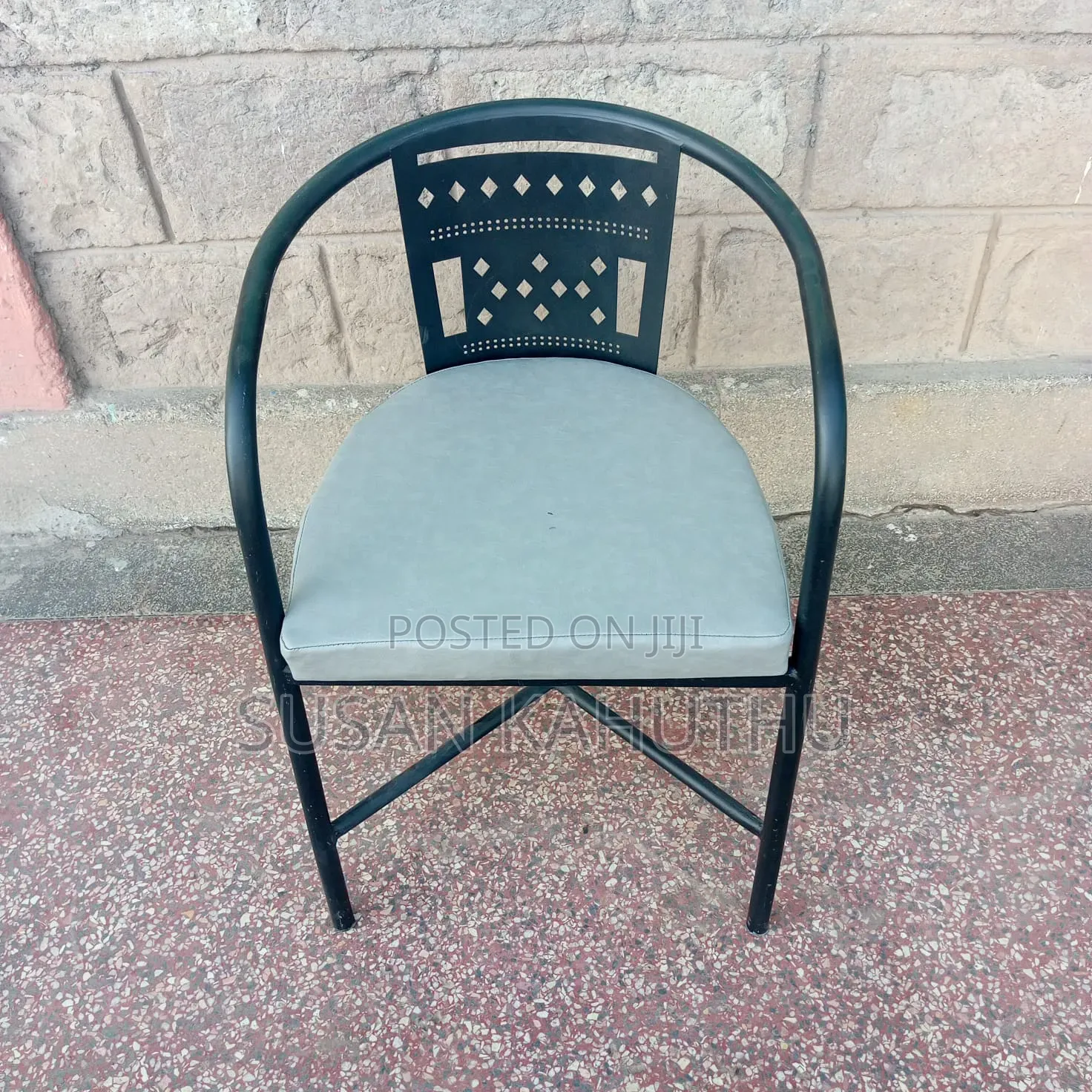 Light Grey Modish Restaurant Seat