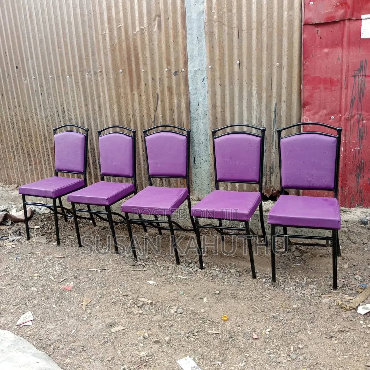 Purple Adorable Restaurant Seats