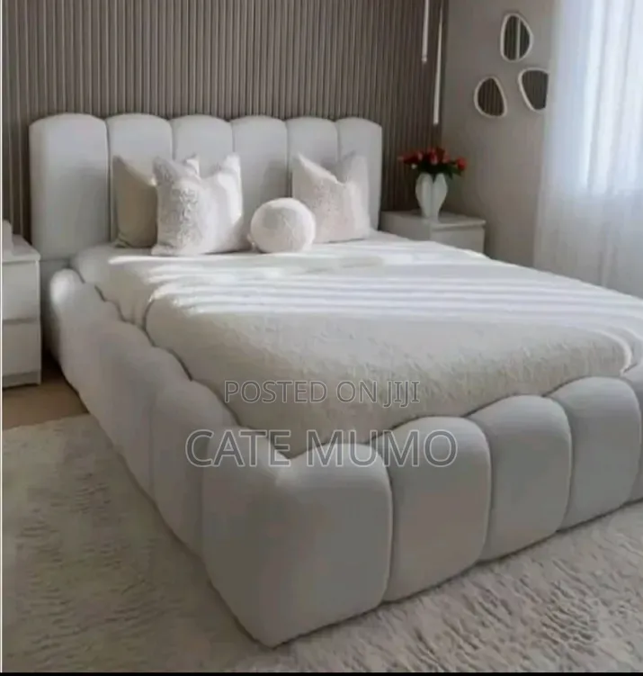 A White Bubble Bed