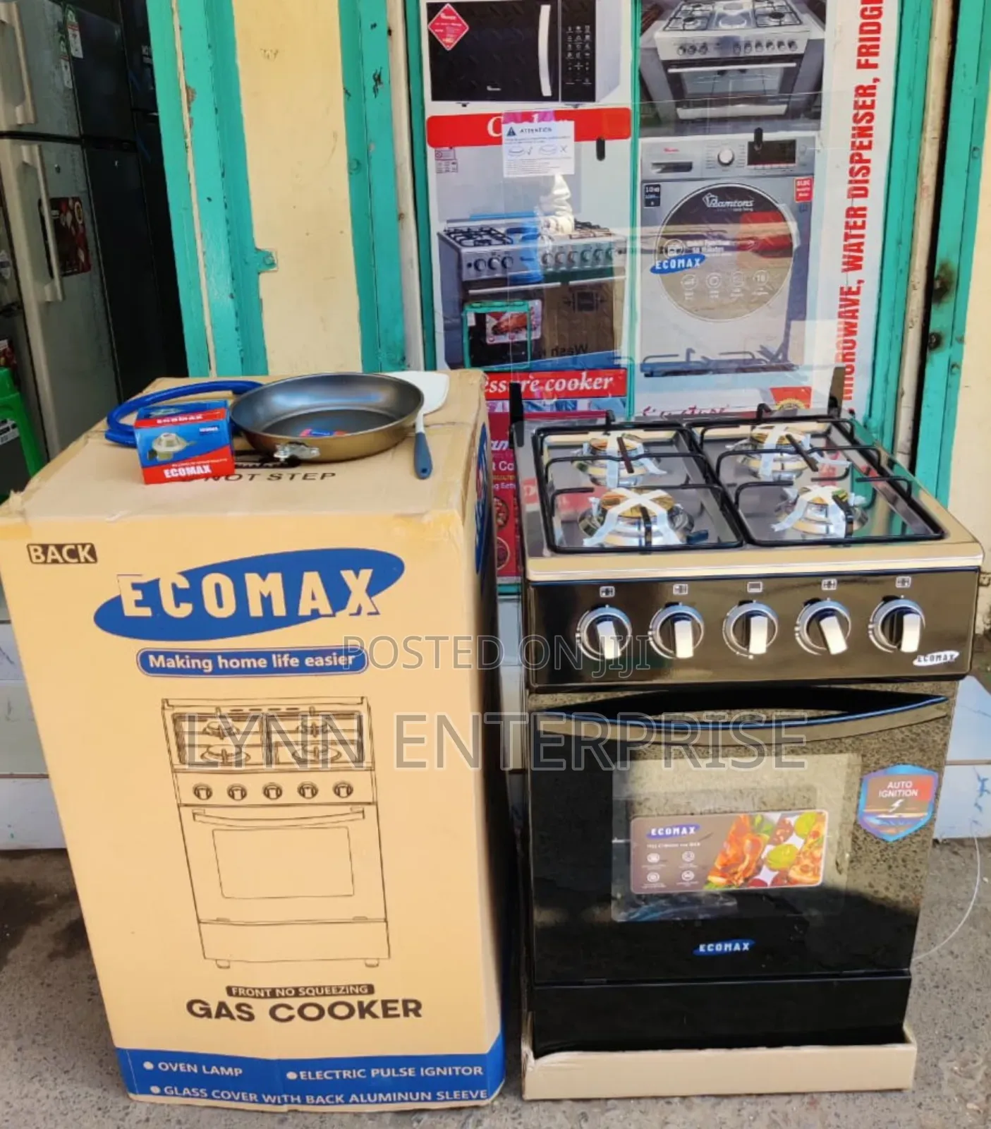 *Ecomax 4gas Electric Oven  50×55 Jet Burners,