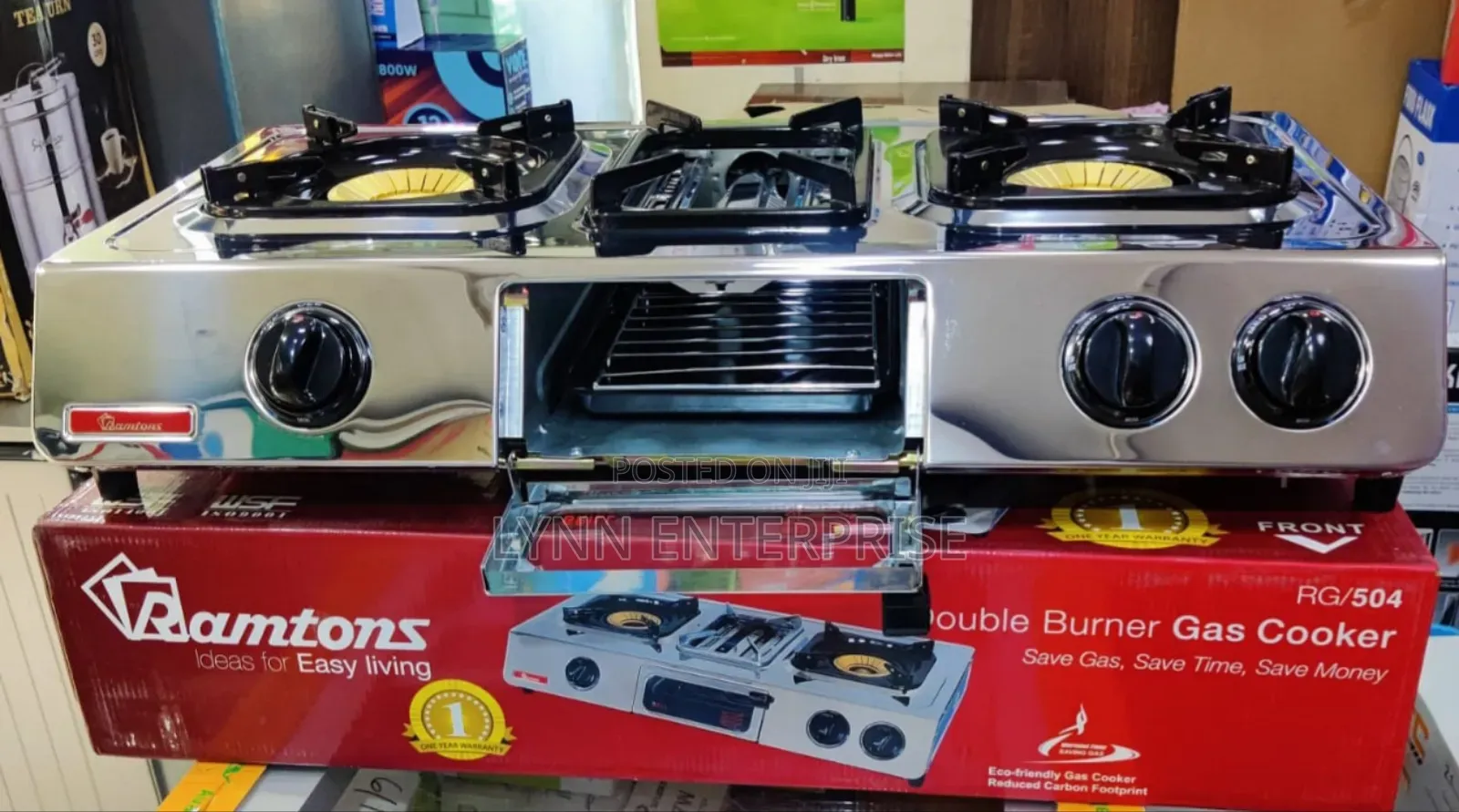 *Ramtons 2burner With Grill Rg504