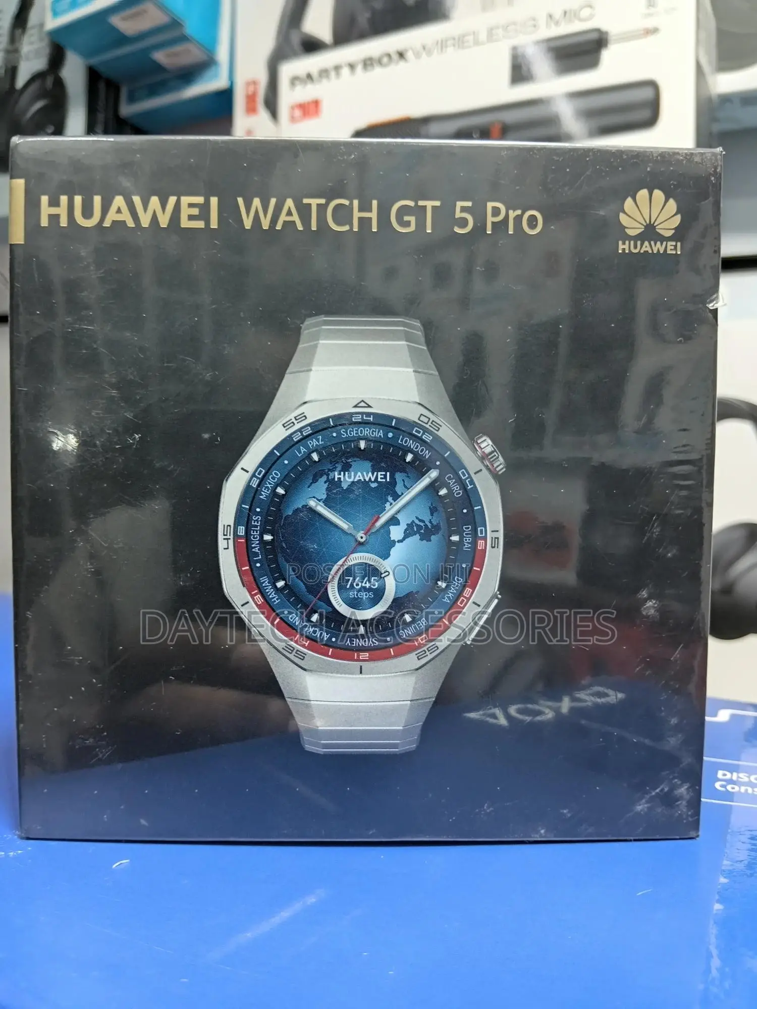 This Is a Huawei Watch Gt 5 Pro in Silver.