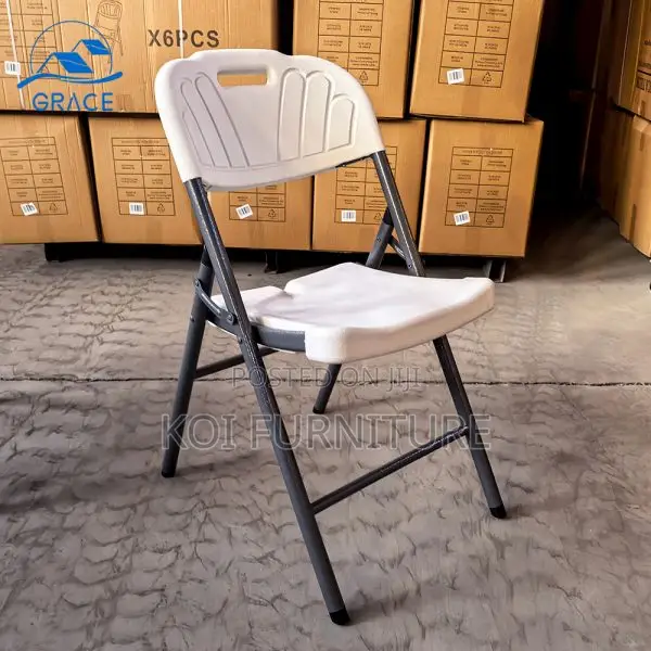 Office Chair : Gao05 Camping Foldable Chairs(White)