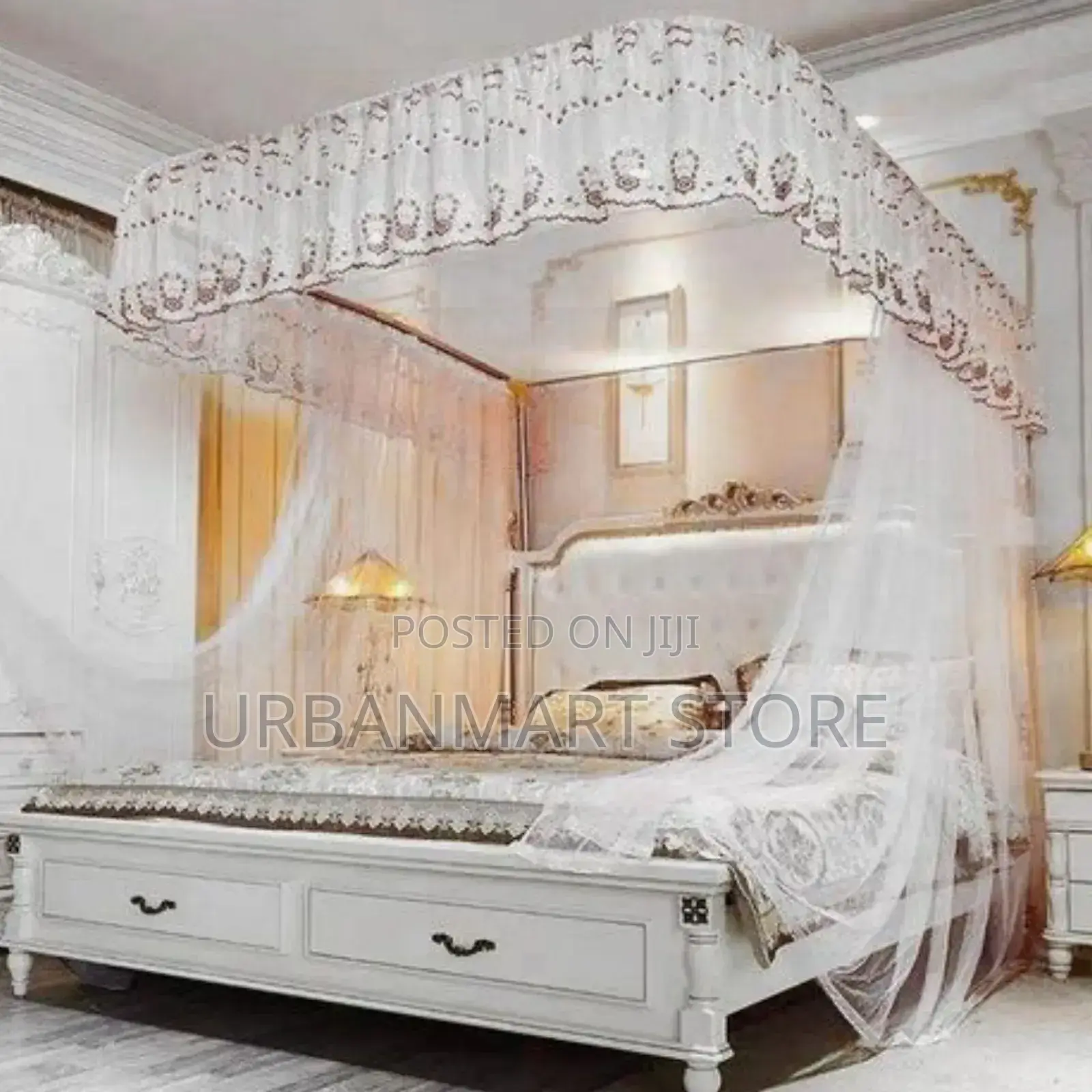Comfortable 5x6 Mosquito Net With Metal 2 Stands