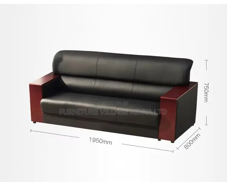5-Seater Leather Ergonomic Executive Sofa Set