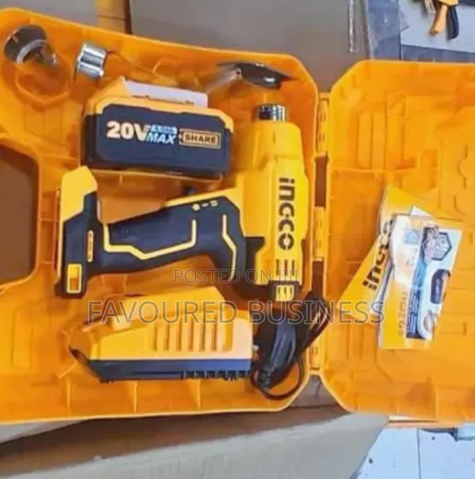 Top Rate 20v Ingco Cordless Drill/ Quality Brushless Impact Drill