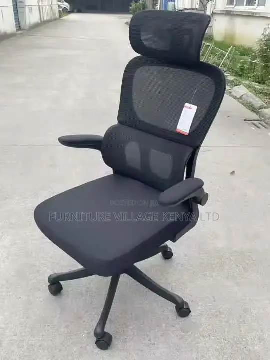 Swivel Black Ergonomic Fabric Home Study Chair