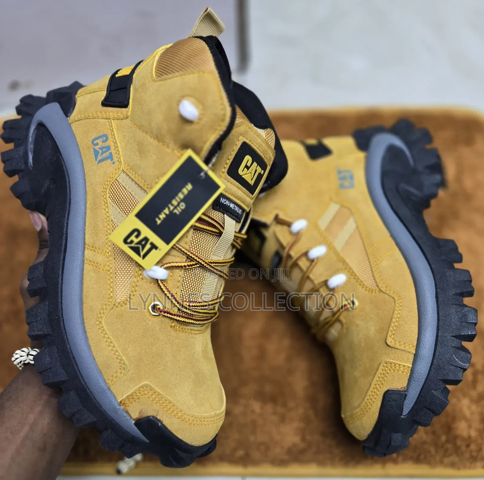 Caterpillar Men Leather Boots - Rugged Work Streetwear Boots