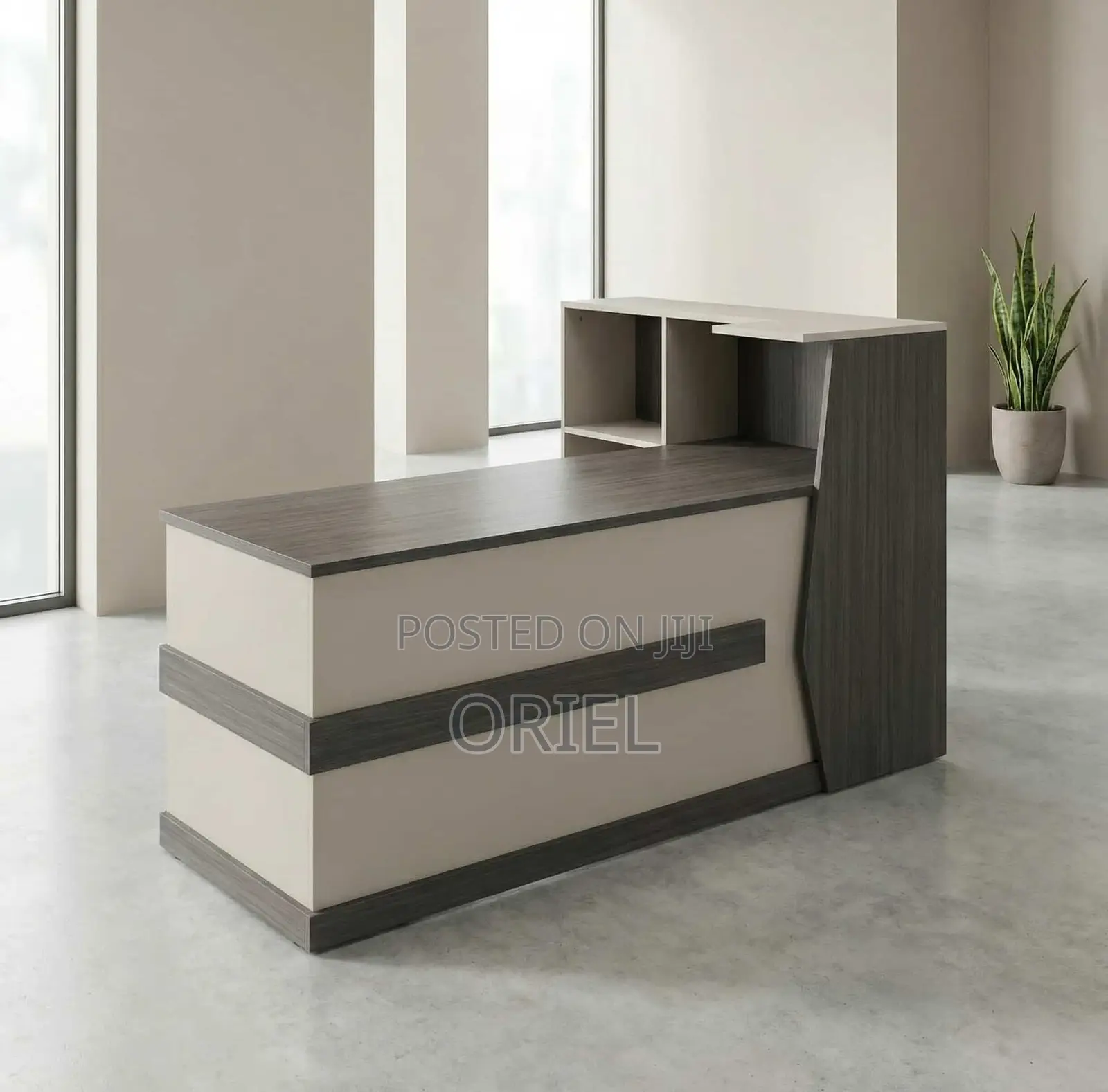 Office Desk : 2400mm Modern Office Reception Desk