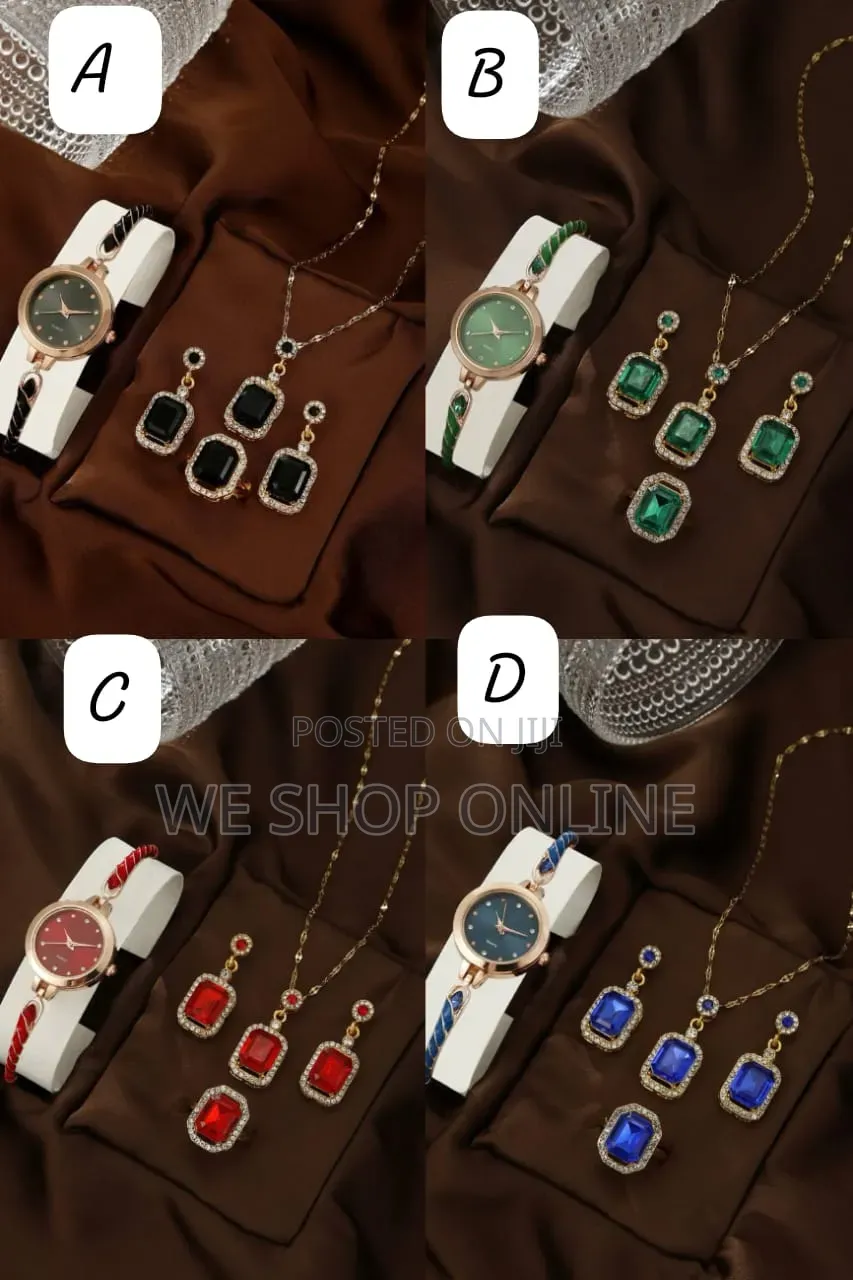 4pc Elegant Ladies Jewelry Gift Set(Square)