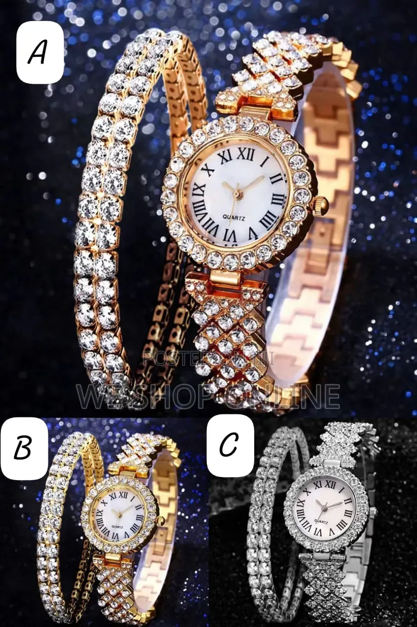 3 in 1 Ladies Watch+ Bracelet Set