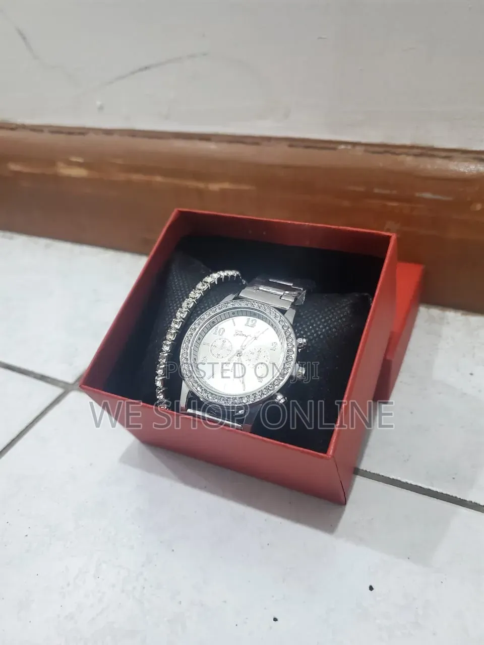 2 Pc Geneva Ladies Watch Set