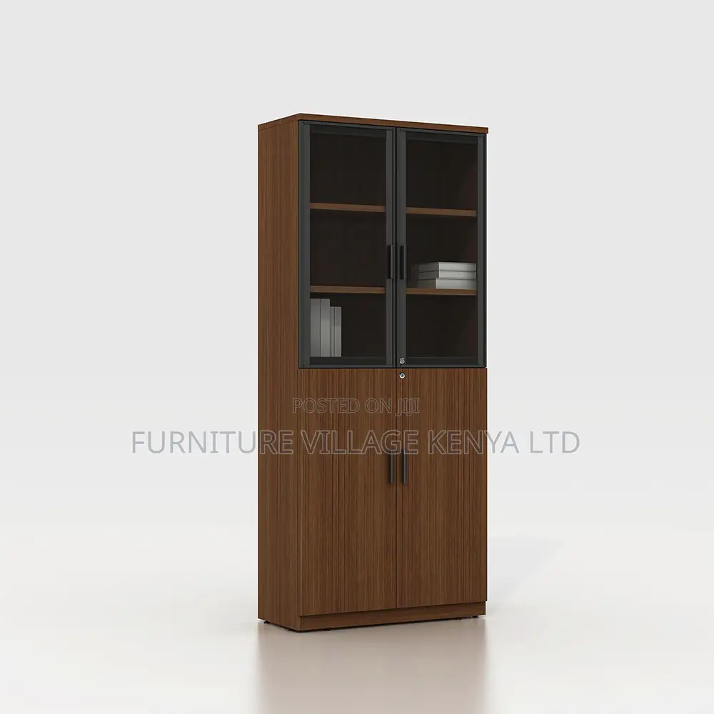 2-Door Wooden Storage Shelf Filling Cabinet