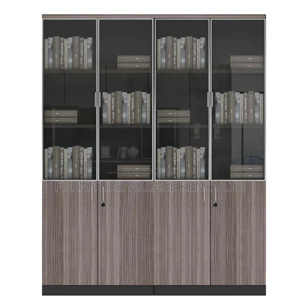 2-Door Wooden Storage Shelf Filling Cabinet