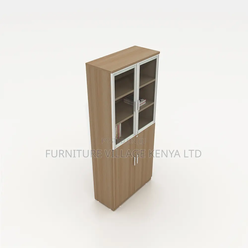 2-Door Wooden Storage Shelf Filling Cabinet