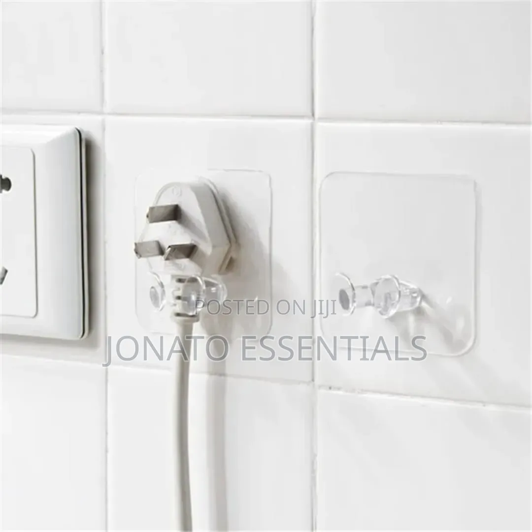 10pcs Self Adhesive Wall Hooks Plug Holder Phone Stand