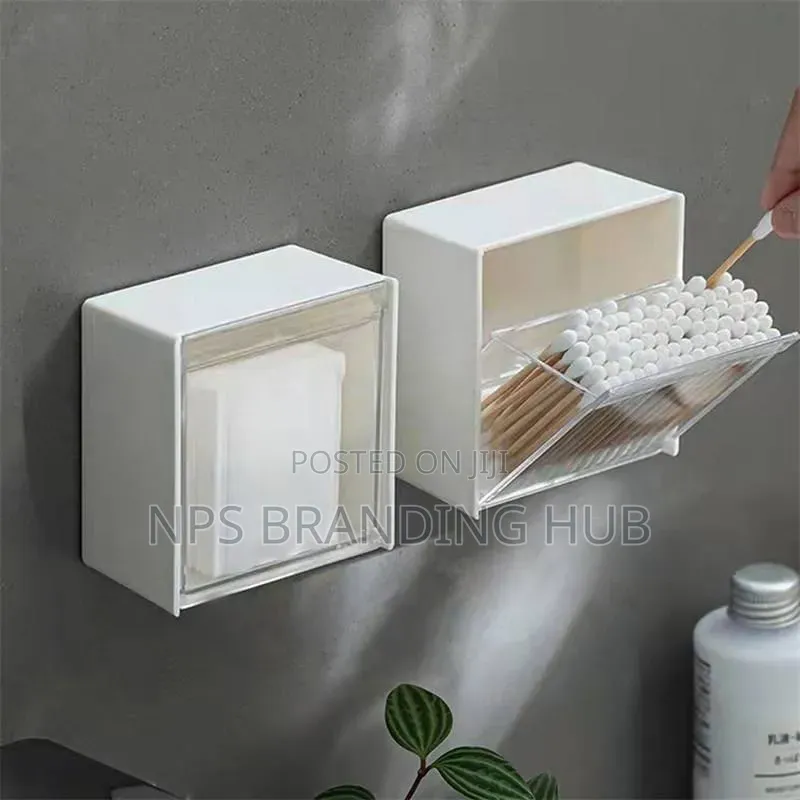 2pcs Set Plastic Wall Mounted Storage Box Cn