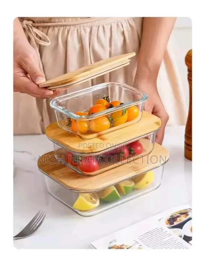 *3in1 Snack Storage Box Set Wooden Top Lid Now Available