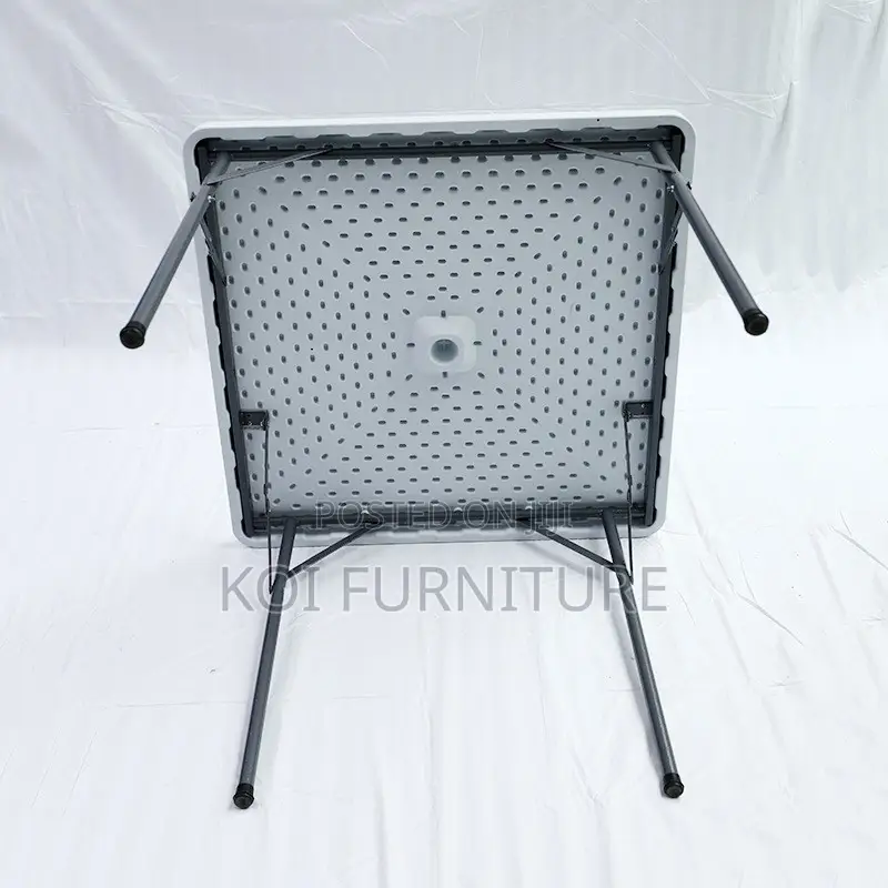 Home Table; Foldable White Outdoor Portable Table