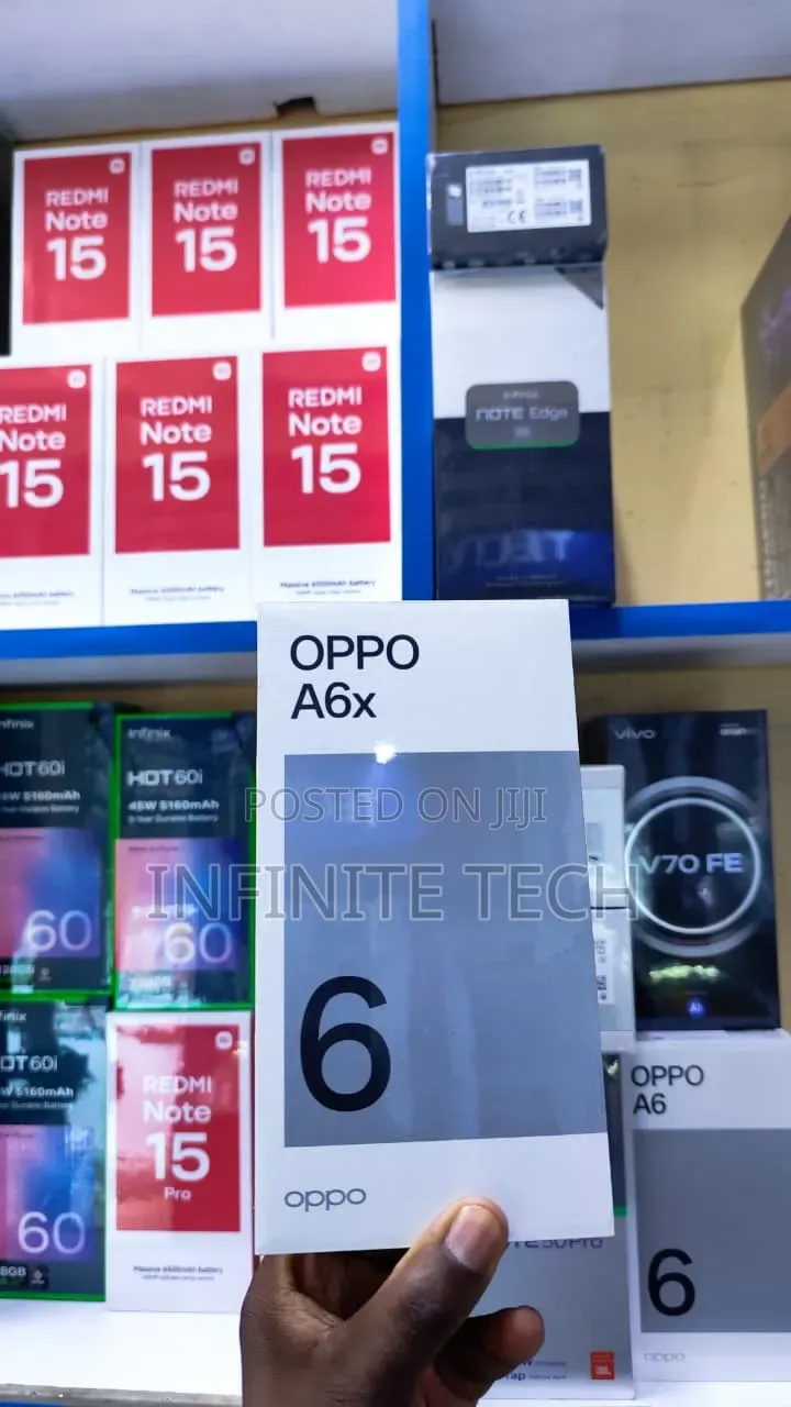 New Oppo A6x 128 GB Black