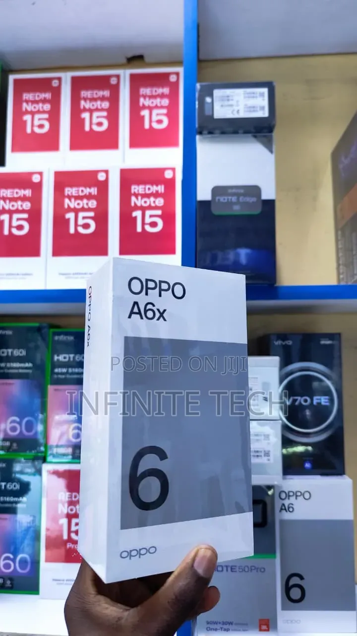 New Oppo A6x 128 GB Black