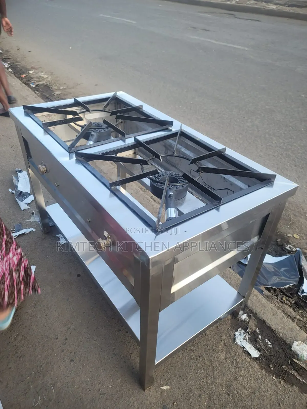 Stainless Steel 2-Burner Cooker