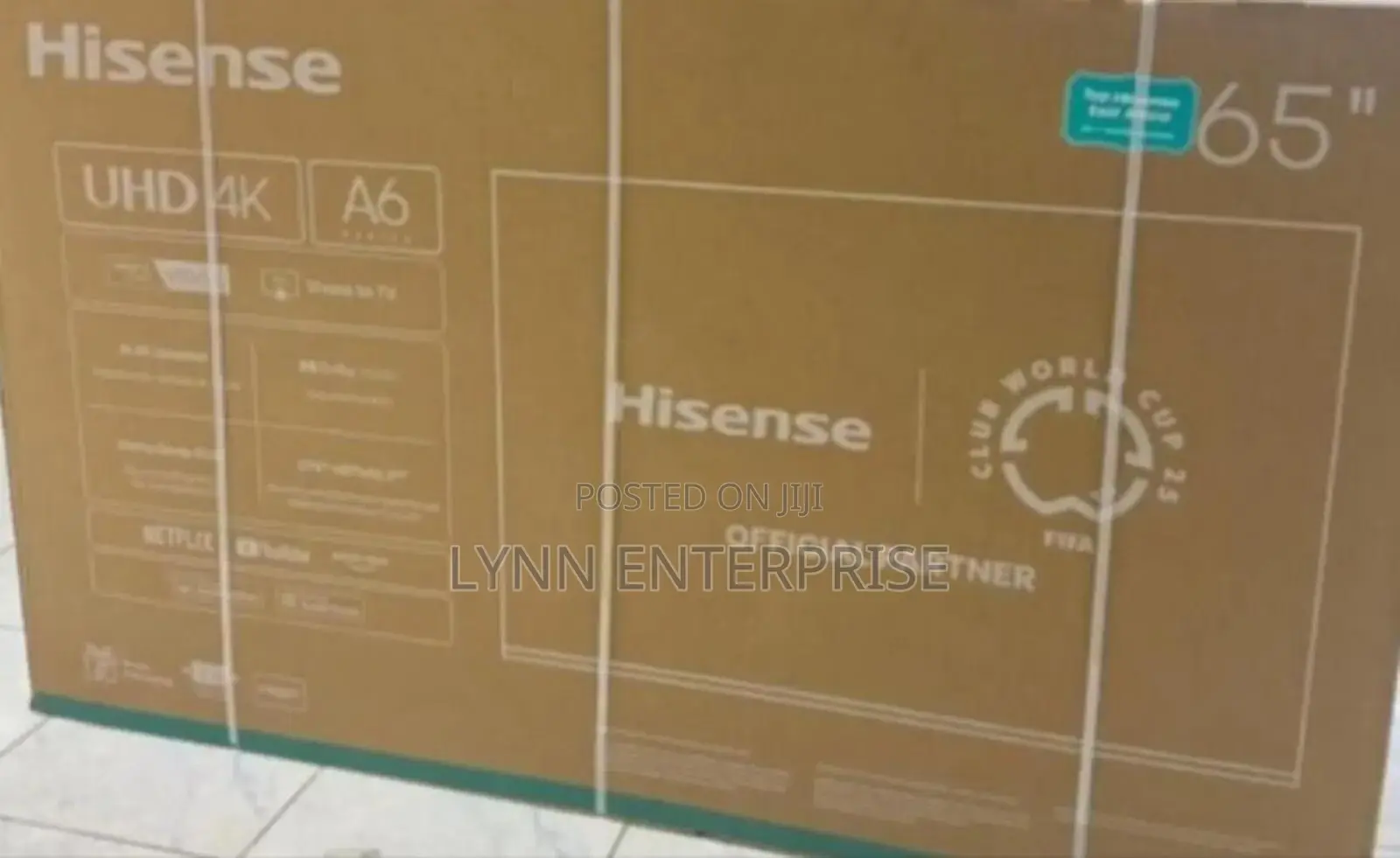 Hisense 65inches Smart Uhd Frameless Tv (A6 Series