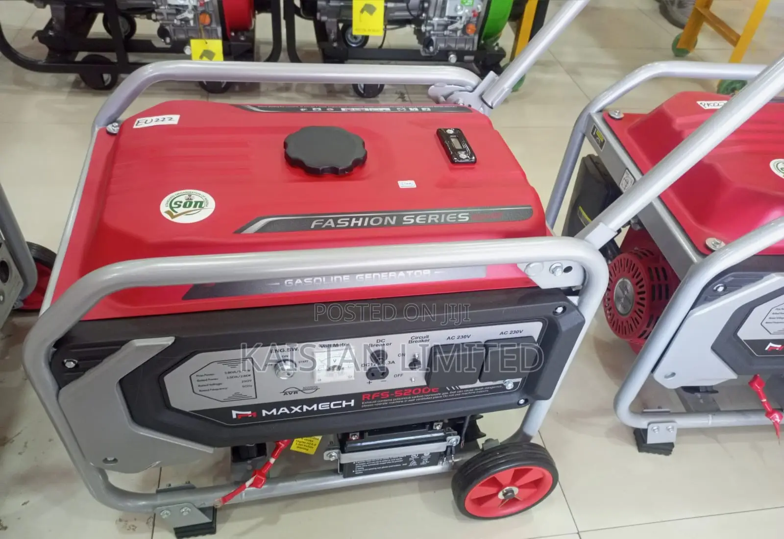 Maxmech 3.8kva Key Start Petrol Generator. 3.0kw Petrol Generator