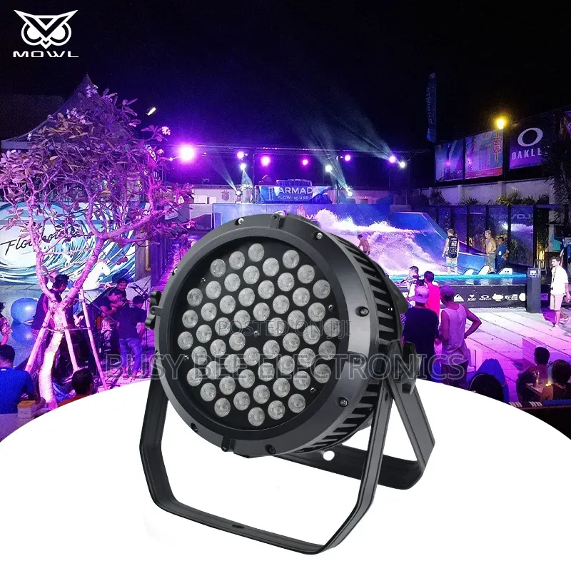 4 Pack 54x3 Ip65 RGB 3in1 DMX Led Outdoor Par Can Light
