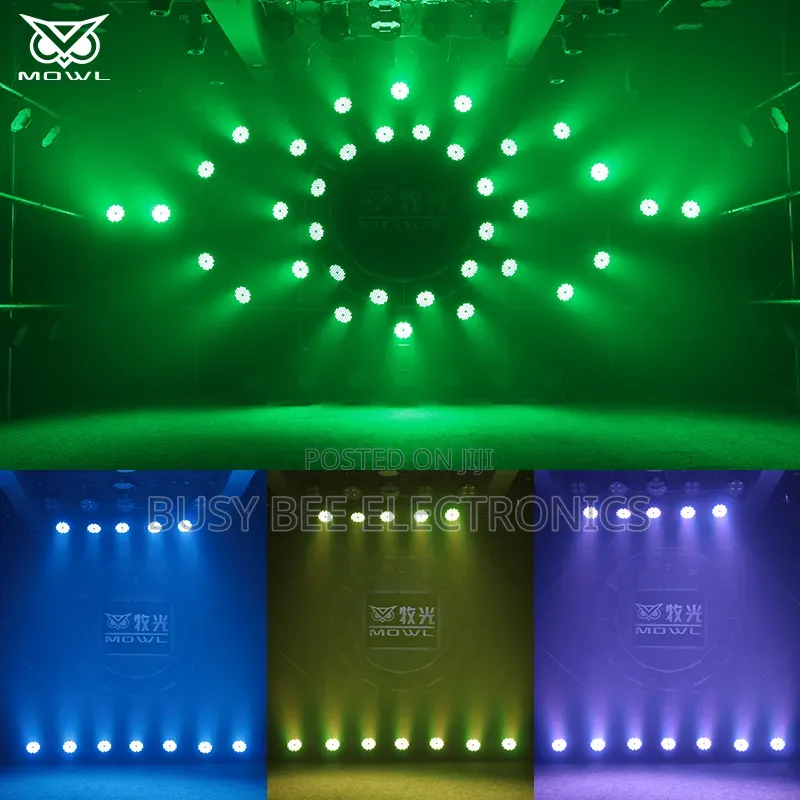 4 Pack 54x3 Ip65 RGB 3in1 DMX Led Outdoor Par Can Light
