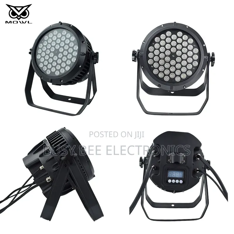 4 Pack 54x3 Ip65 RGB 3in1 DMX Led Outdoor Par Can Light