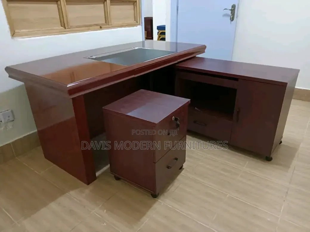 L-Shaped Executive Office Desk
