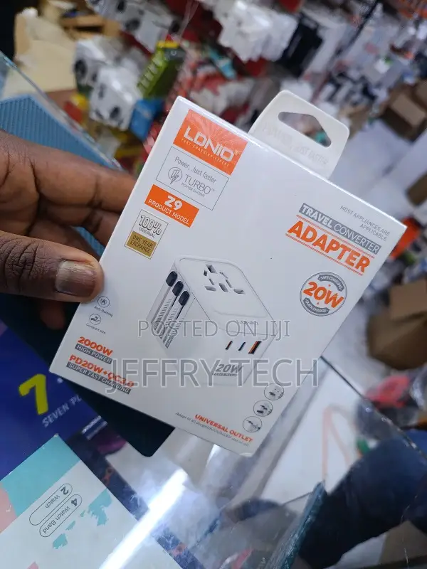 Ldnio Z9 20w Gan Travel Adapter Fire-resistant Material- Trendy Tech