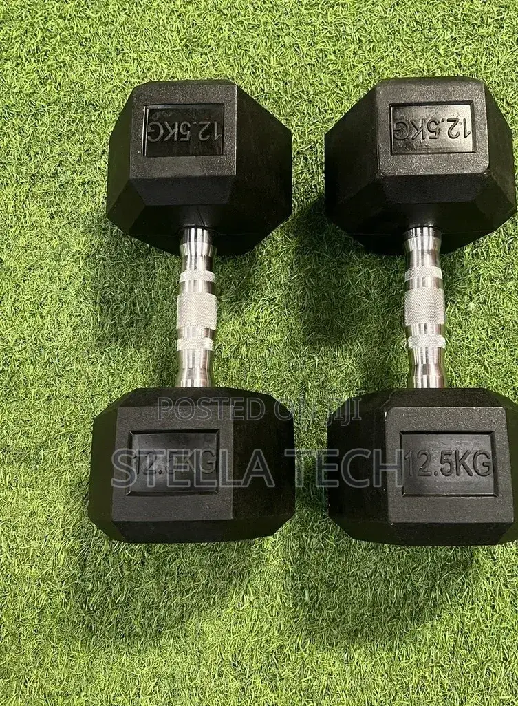 Hexagonal Dumbbells 12.5 Kg
