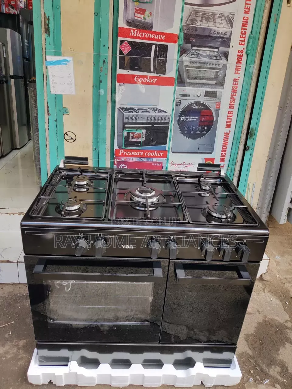 Von Standing Cooker 60x90cm 5gas Burners Vcf965031nsk