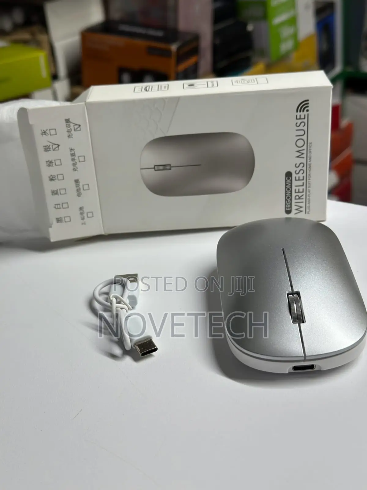 Ultra-Thin Wireless Bluetooth Mouse, Rechargeable Mouse
