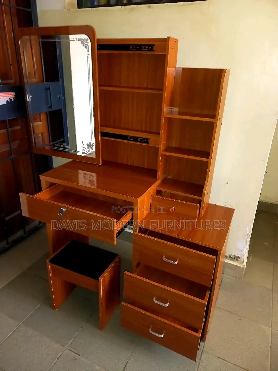 A Wooden Vanity Dressing Table