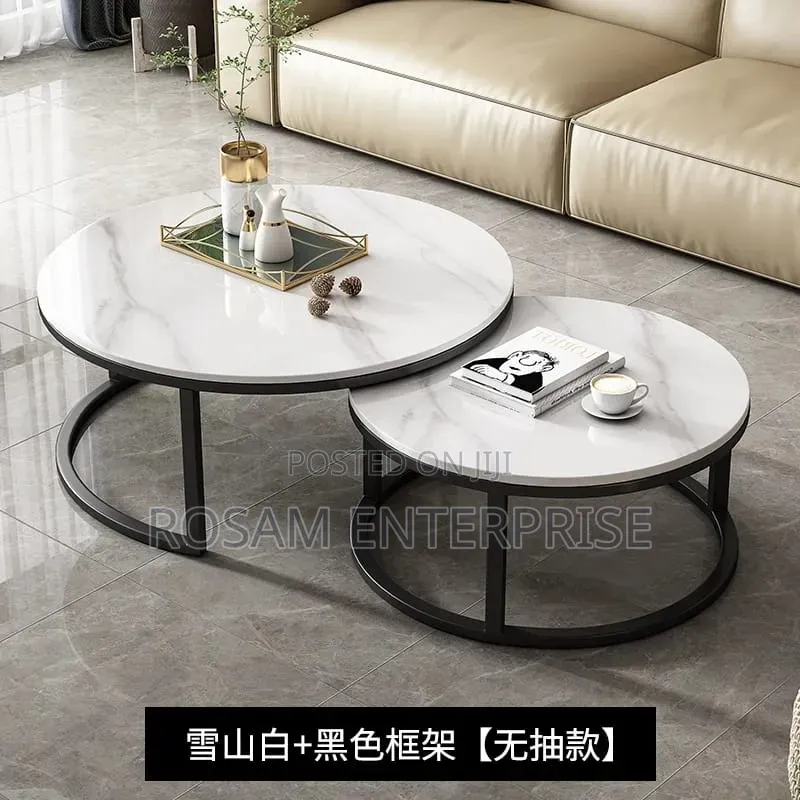 Modern Luxury 2 in 1 Pure Marble Coffee Table